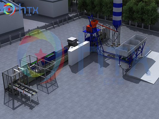 Linea di produzione fusa bagnata di dosaggio concreta dei pannelli di muro di mattoni del Faux del macchinario 3d del sistema