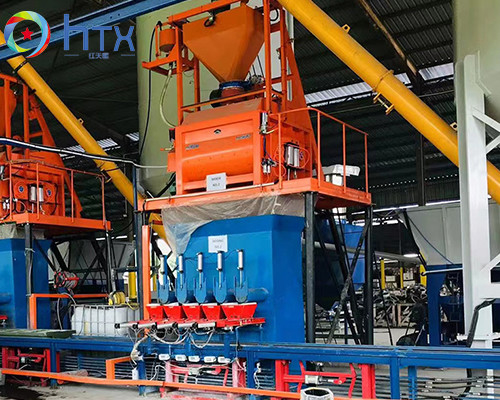 Linea di produzione automatica di pannelli murali per applicazioni interne ed esterne