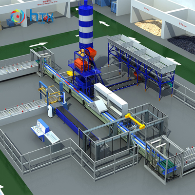 Linea di produzione di pannelli di recinzione completamente automatica