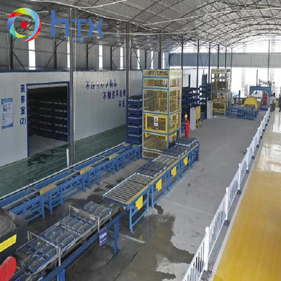 Equipaggiamento per la produzione di pannelli di parete per la fusione in cemento